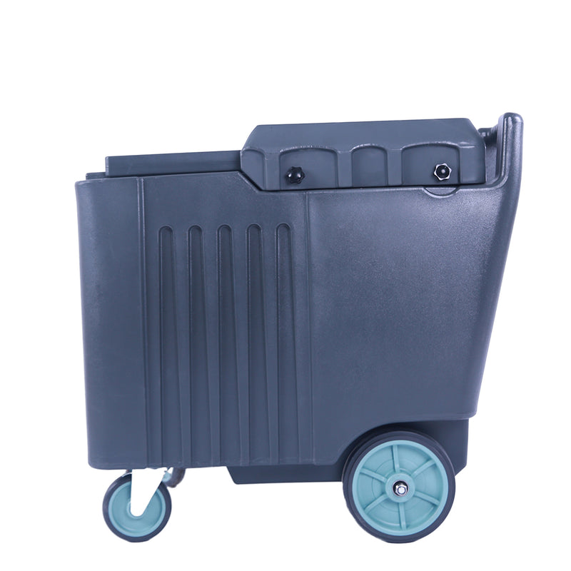 Nella 125 Pound Insulated Mobile Ice Bin with Sliding Lid