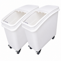 Nella 21 Gallon Mobile Ingredient Bin, 2 /Set
