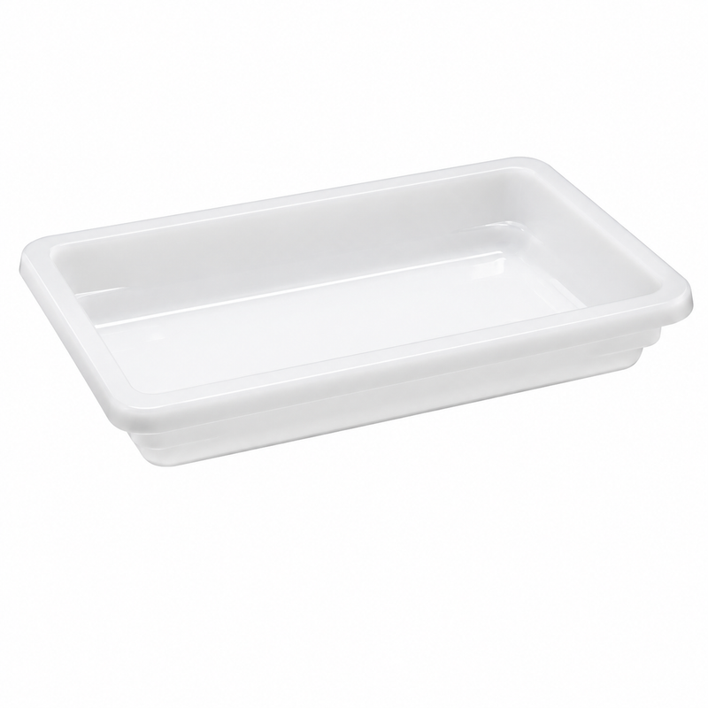 Nella 12" x 18" x 3.5" Rectangle Food Storage Container, White