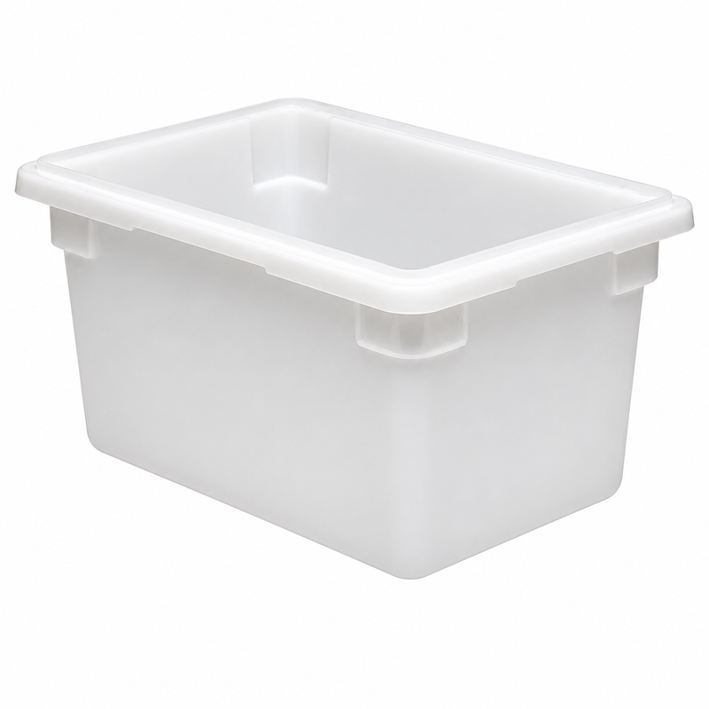 Nella 12" x 18" x 9" Rectangle Food Storage Container, White