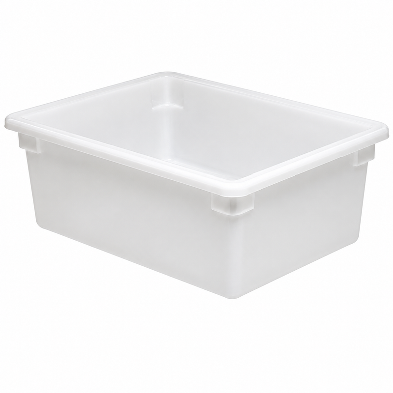 Nella 18" x 26" x 12" Rectangle Food Storage Container, White