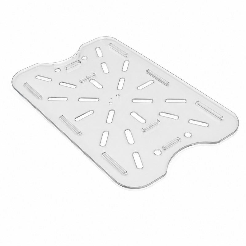 Nella 12" x 18" Food Storage Container Drain Shelf, Clear