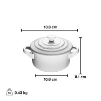 Le Creuset 0.25 Litre Mini Round Cocotte, Bleu Riviera