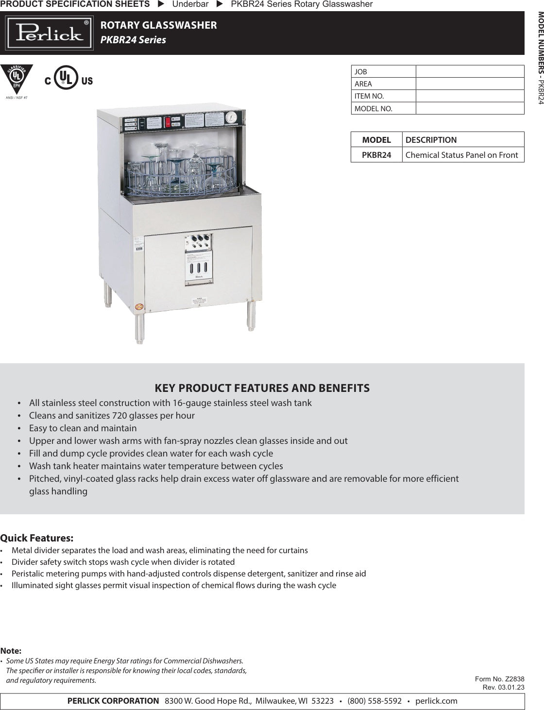 Spec Sheet