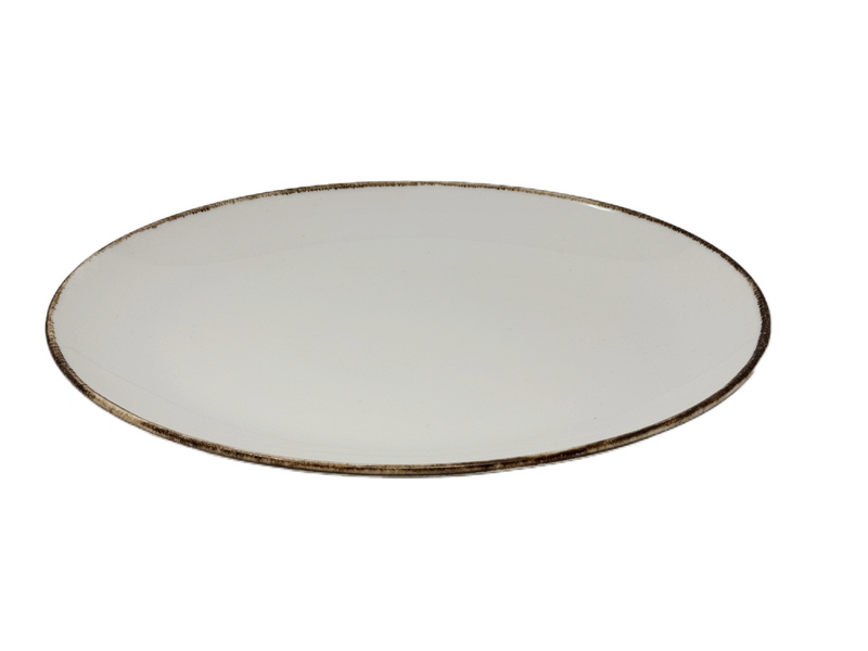 Nella 14" Oval Pianka Plate, Tawny, 9 /Case