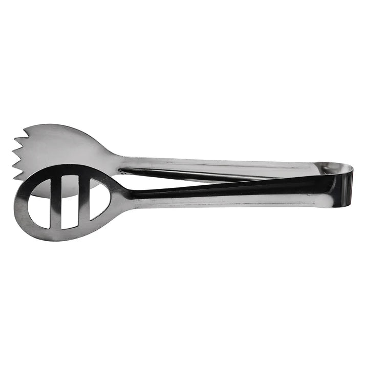 Winco 7.75" Oval Salad Tongs, Stainless Steel