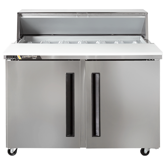 Centerline 36" Sandwich / Salad 15 Pan Refrigerated Megatop Prep Table, 2 Doors