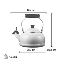 Le Creuset 1.6 Litre Classic Whistling Kettle, Meringue