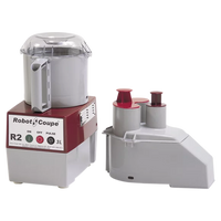 Robot Coupe R2N 3 Qt Combination Food Processor Continuous Feed, Grey Bowl, One Speed, 1 HP