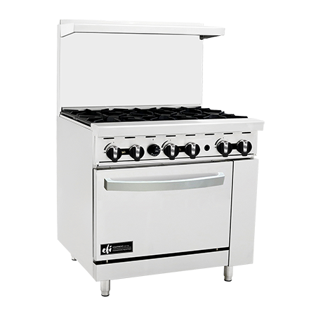 EFI 36" Range with Two Burners, 24" Griddle & Standard Oven, Natural Gas