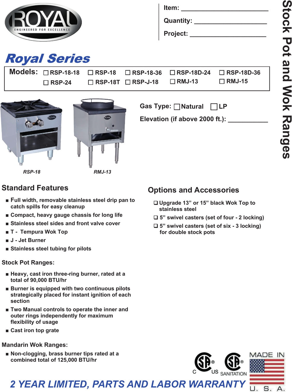 Spec Sheet