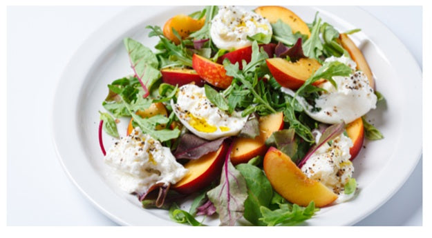 Peach Burrata Salad with Balsamic: Elegant & Effortless