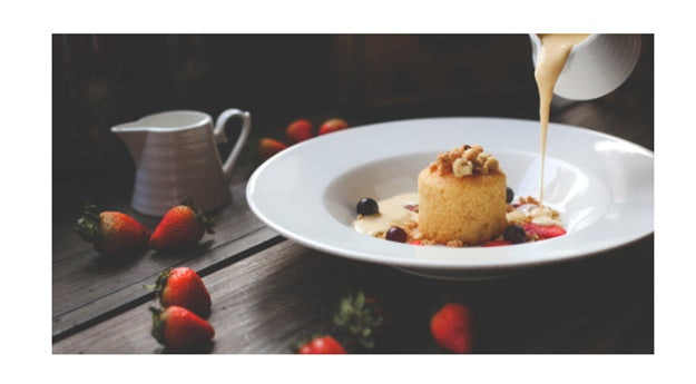 Fine Dining Style Homemade Birthday Cake