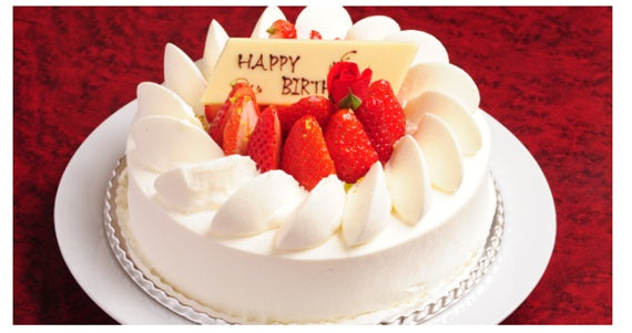 Strawberries & Cream Birthday Cake