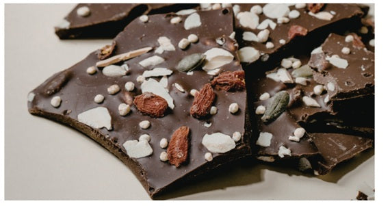 Cookie Dough Dark Chocolate Protein Bark