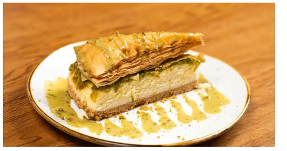 Baklava Pistachio Cheesecake