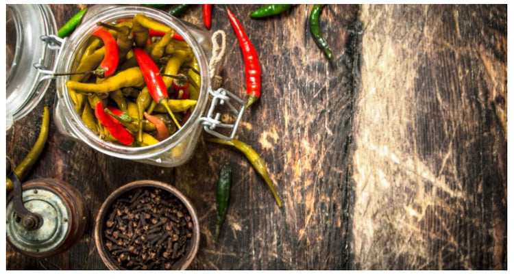Homemade Spicy Pickles & Peppers