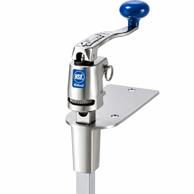 Edlund Manual Can Opener with Clamping Base, Stainless Steel