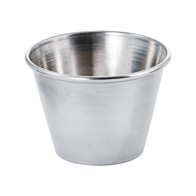 Winco 2.5 Oz Sauce Cup, Stainless Steel, 12 /Case
