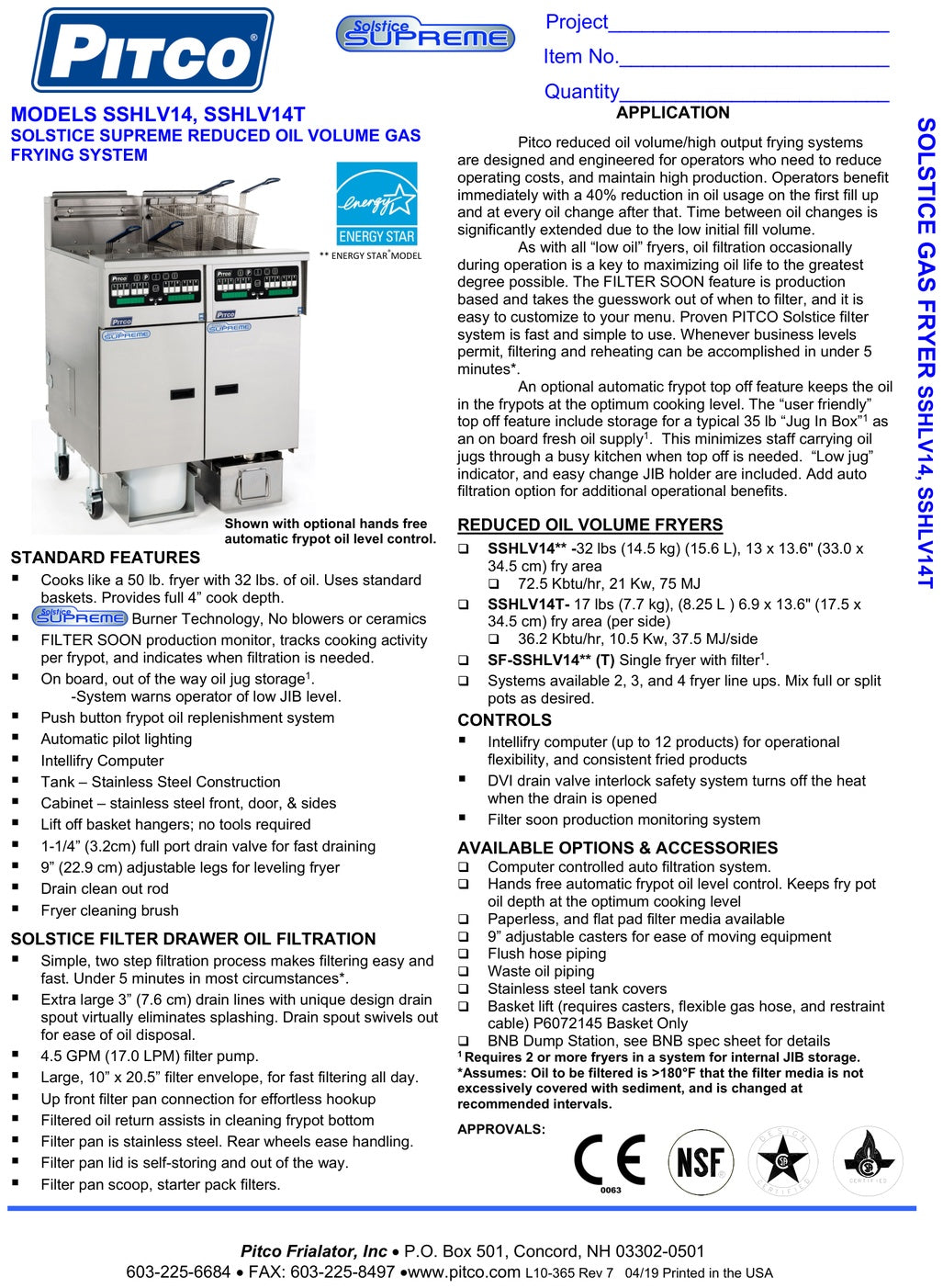 Spec Sheet