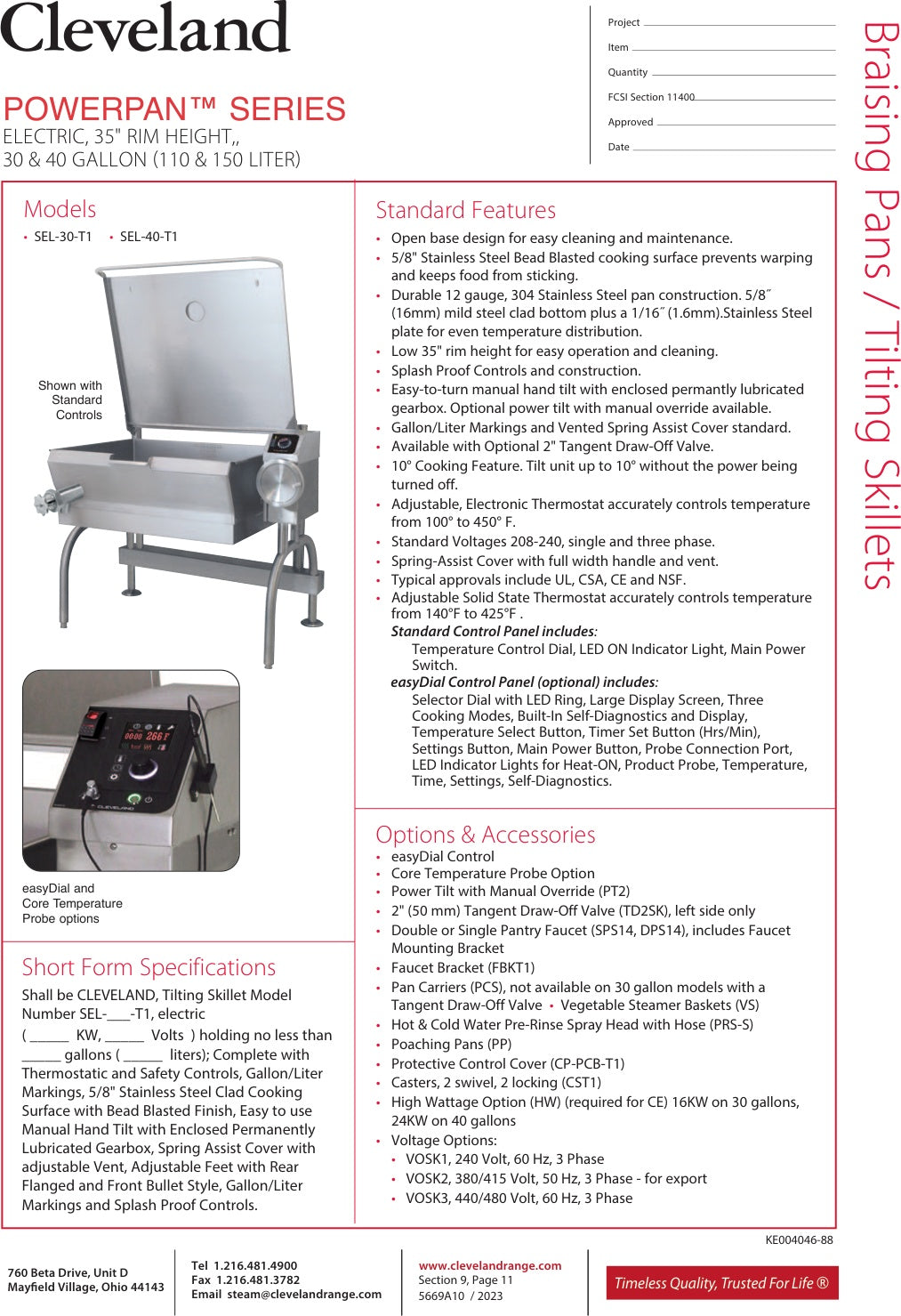 Spec Sheet