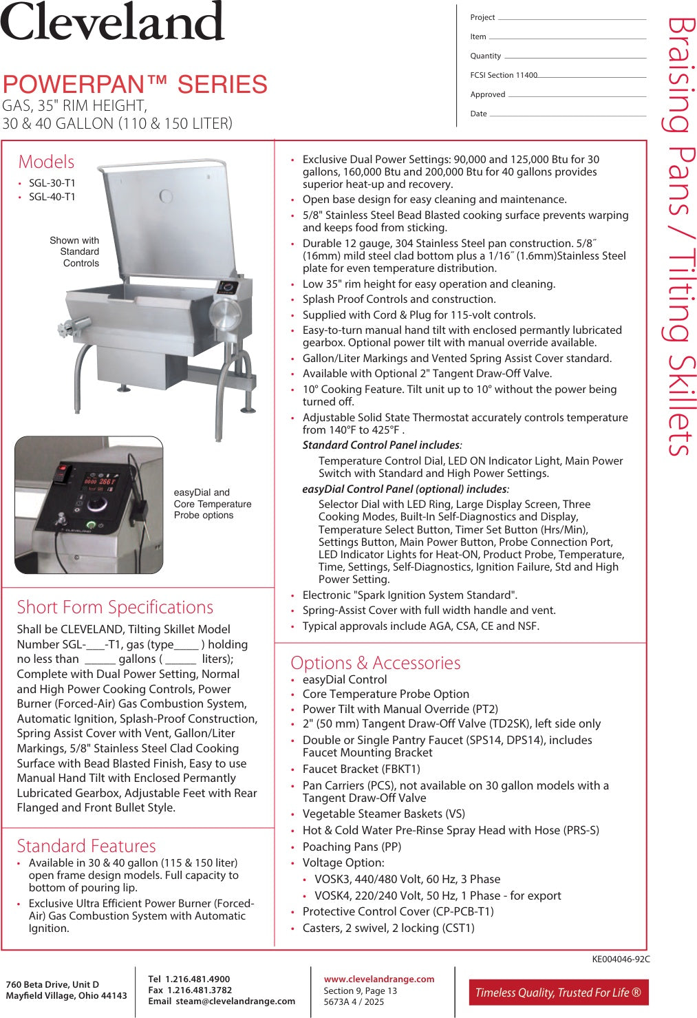 Spec Sheet