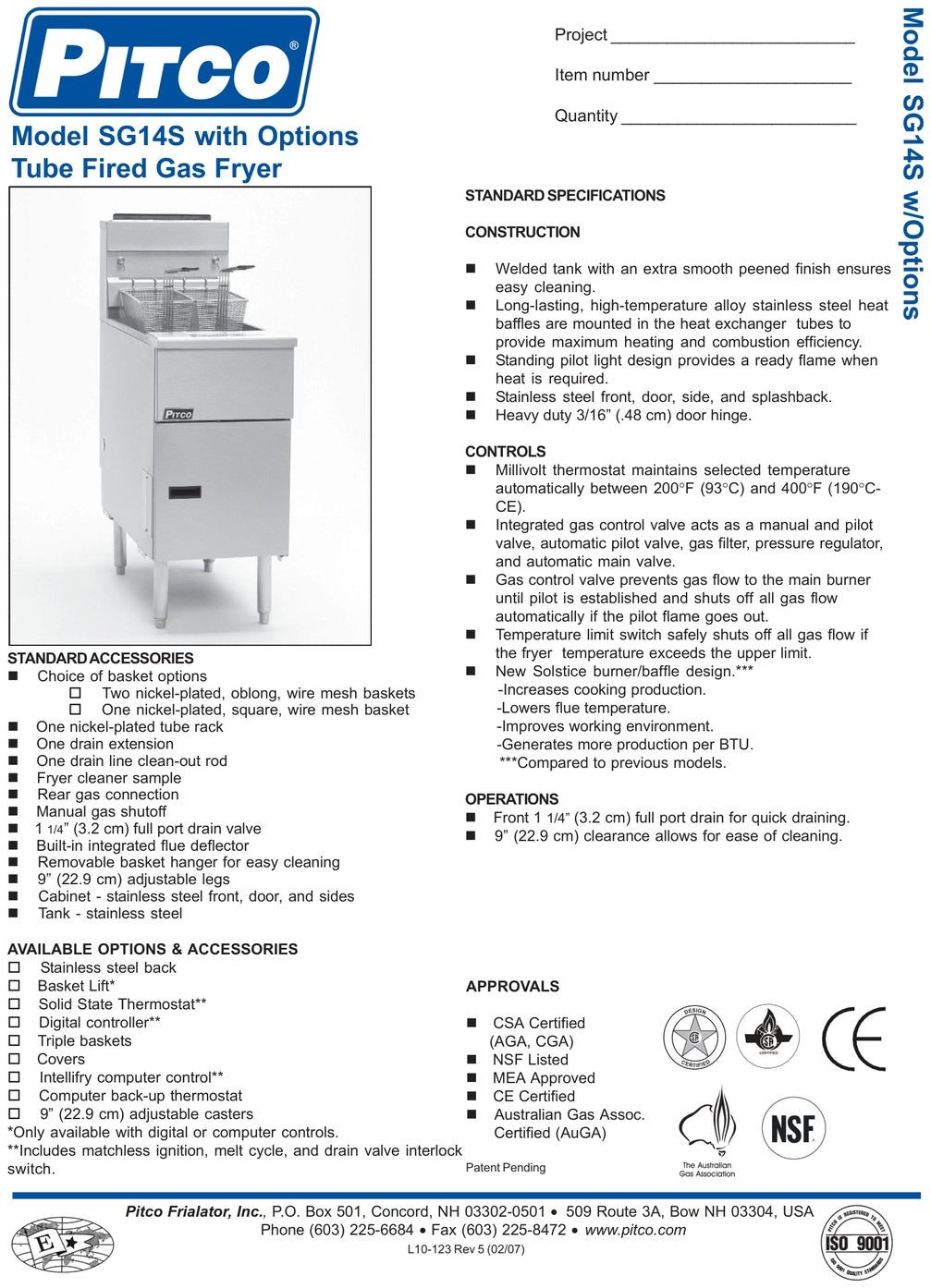 Spec Sheet