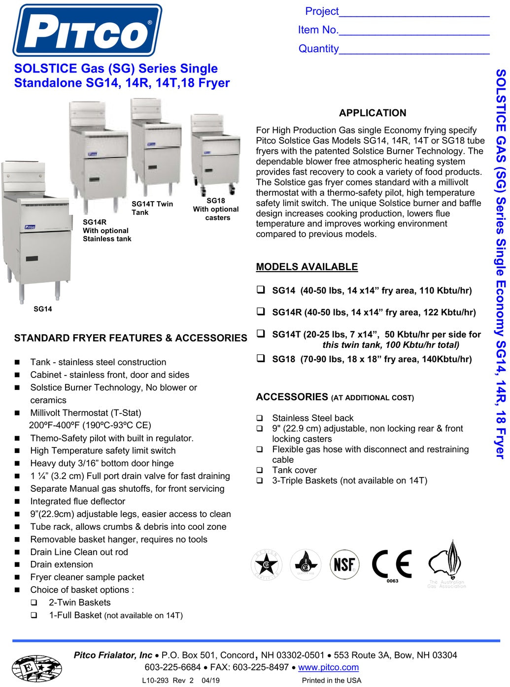 Spec Sheet