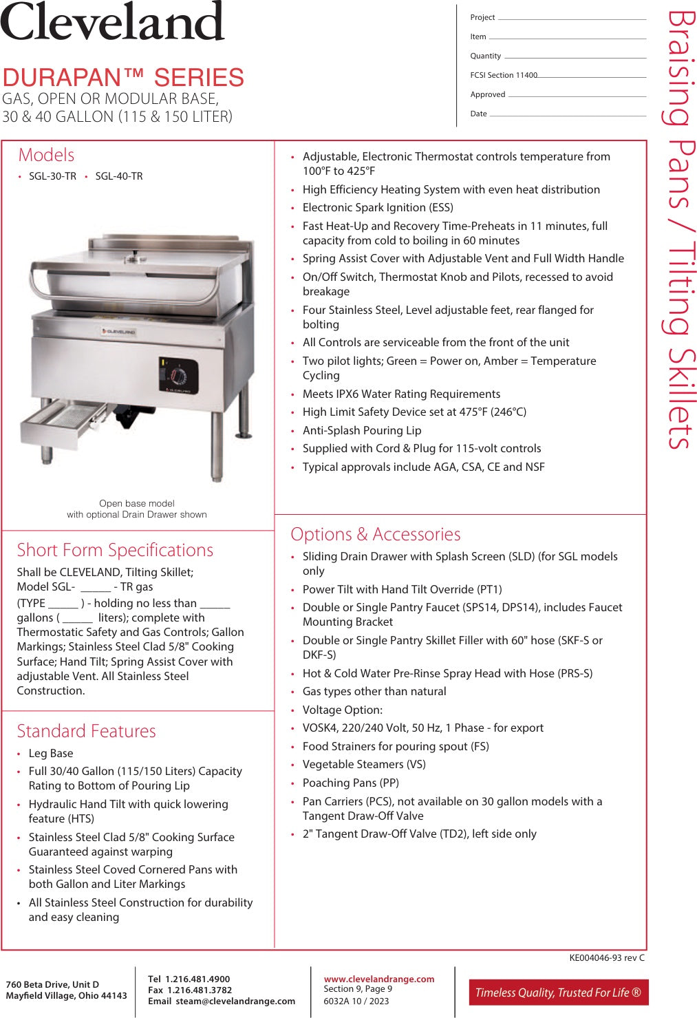 Spec Sheet