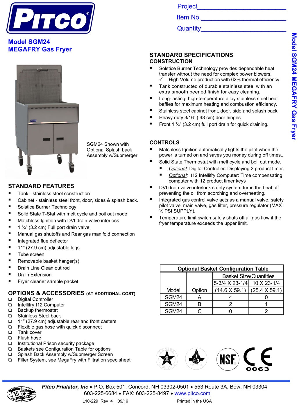 Spec Sheet
