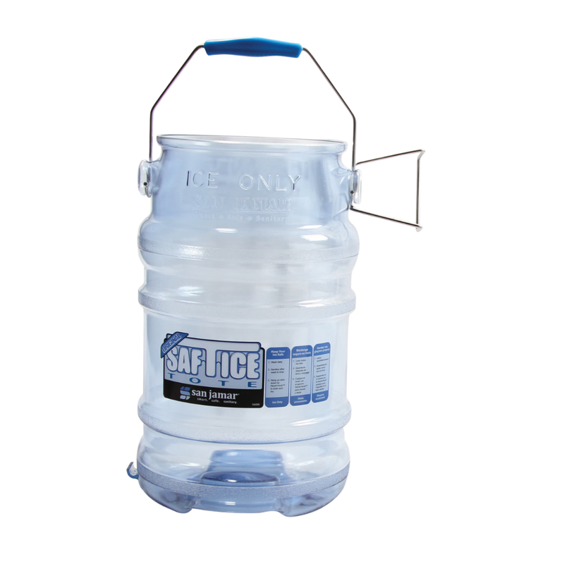 San Jamar Saf-T-Ice 6 Gallon Ice Bin Tote