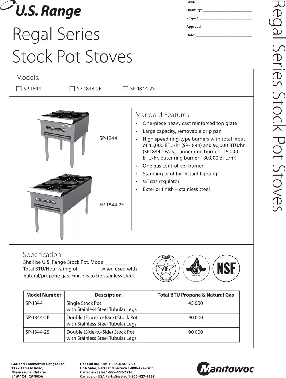 Spec Sheet