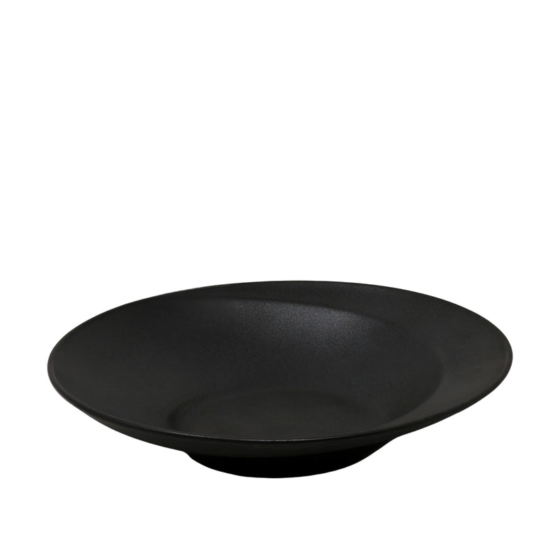Nella 10.4" Spiral Pasta Plate, Black, 6 /Case