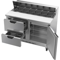 Beverage-Air 48" Sandwich/Salad Prep Table with 2 Drawers & 1 Door