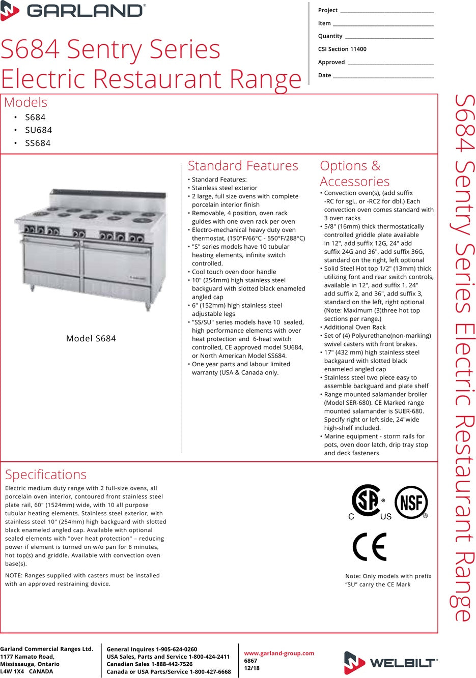 Spec Sheet