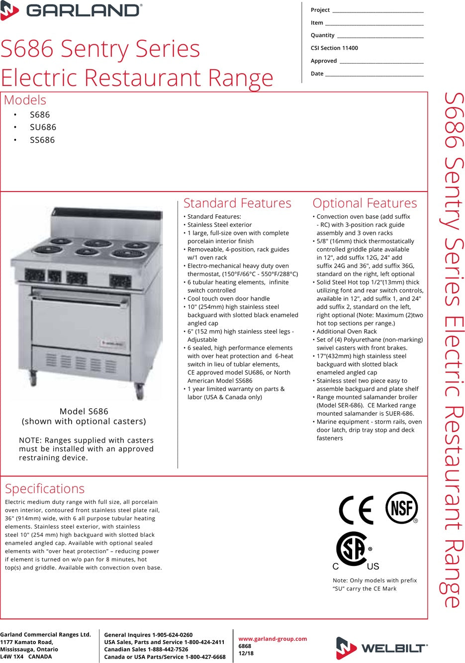 Spec Sheet