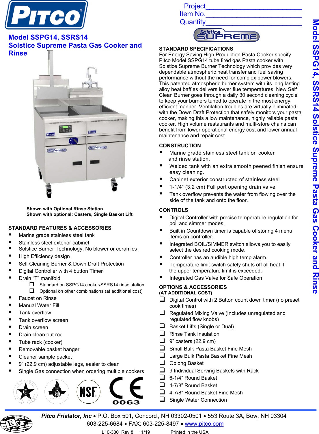 Spec Sheet