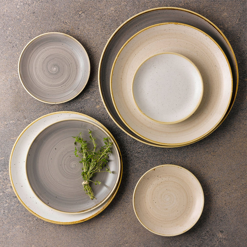 Churchill Stonecast Nutmeg Coupe Plate, 6 1/2"