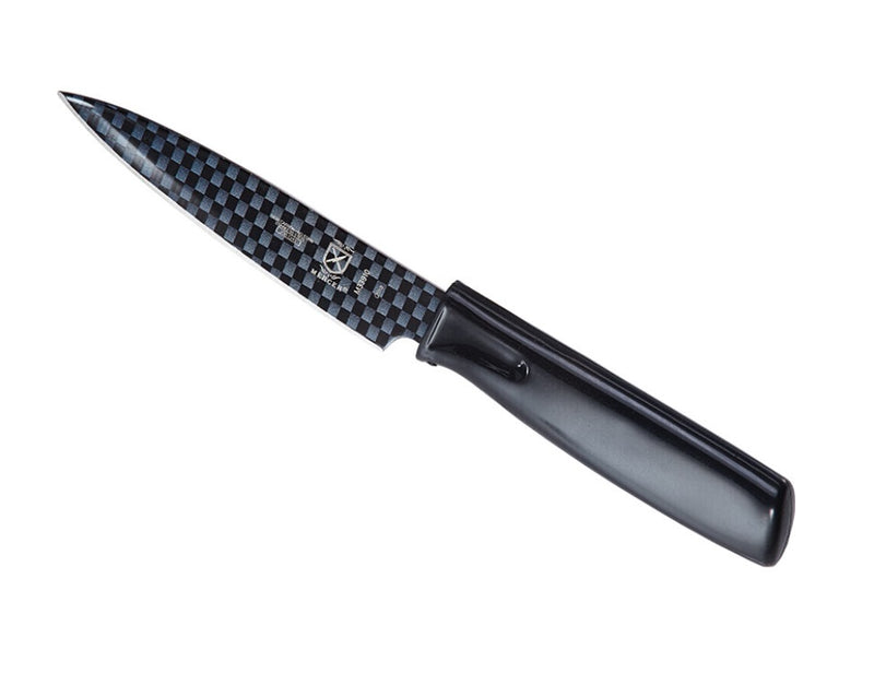 Mercer Culinary 4" Non Stick Paring Knife with Sheath, Black