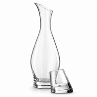 Final Touch Entasis Lead-Free Crystal Liquor Decanter