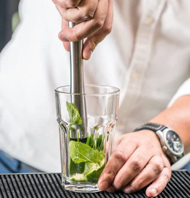 Final Touch Stainless Steel Cocktail Muddler