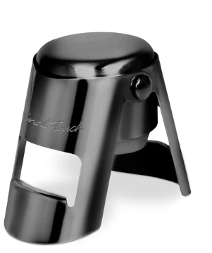 Final Touch Champagne Bottle Stopper - Black Chrome