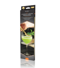 Final Touch  Cocktail Garnish Tweezers - Brass Finish