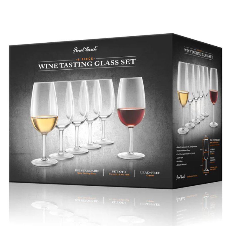 Final Touch  ISO / INAO Wine Tasting Glasses - Set of 6
