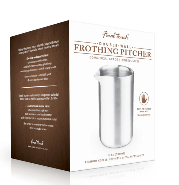 Final Touch Double-Wall Frothing Pitcher