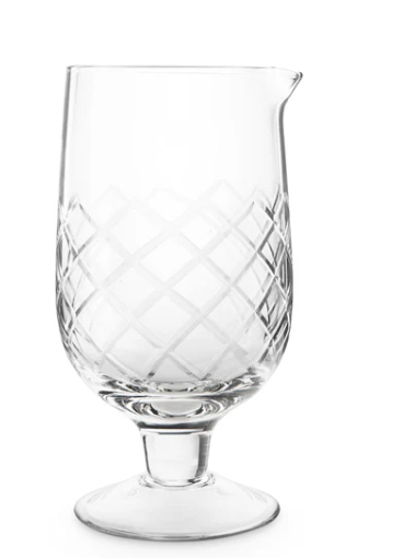 Final Touch Extra-Large Stemmed Yarai Mixing Pitcher with Hawthorne Strainer