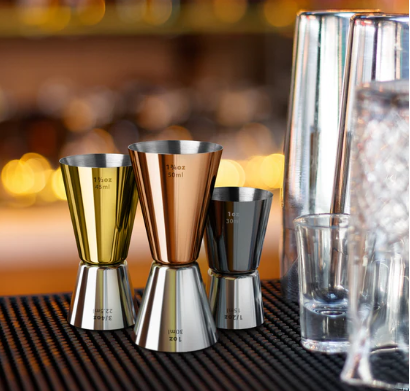 Final Touch Metal Double Jigger 3 Piece Set