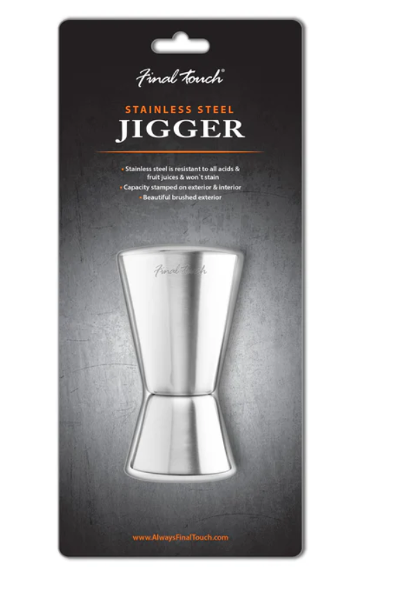 Final Touch 1 oz - 2 oz Double Jigger, Stainless Steel