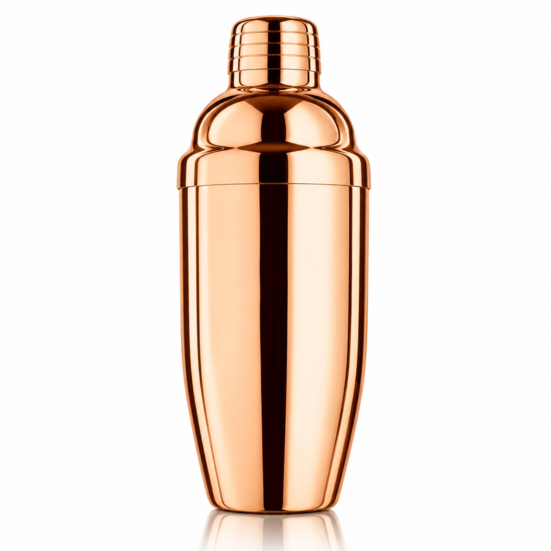 Final Touch  Double-Wall Stainless Steel Cocktail Shaker - Copper