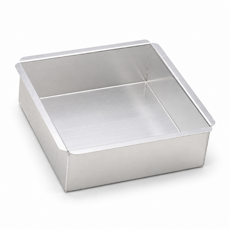 Ateco 10" Square Aluminum Cake Pan, 3" Deep